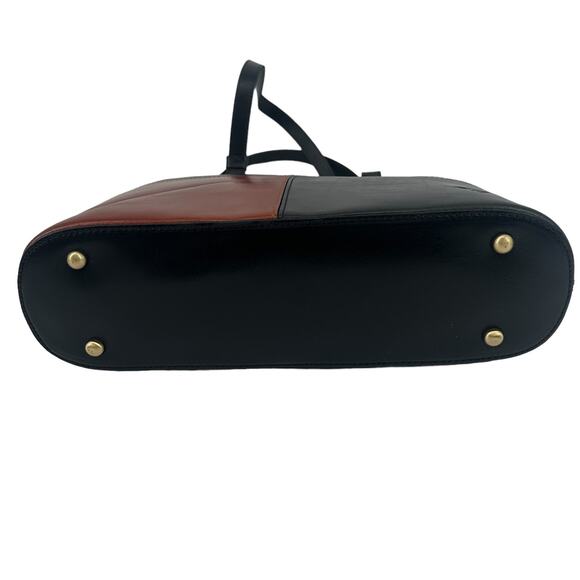 Patricia Nash Tote Bag Colorblock Braden Handbag black / brown NEW ,m - Picture 4 of 12